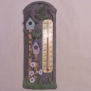 Birdhouse Inside Wall Thermometer